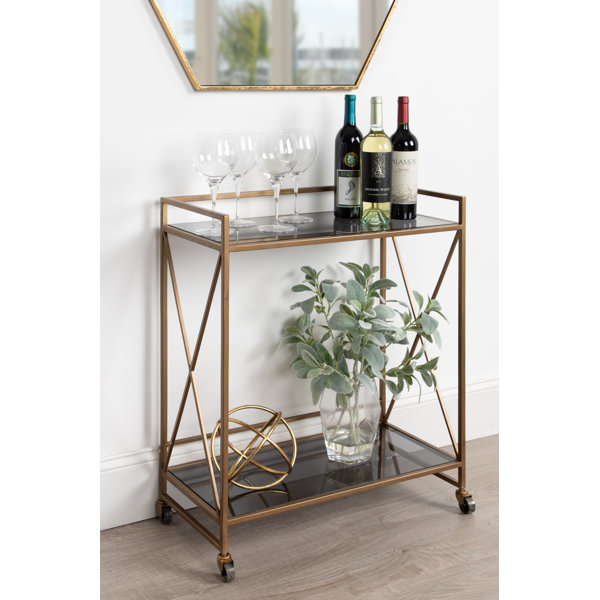 Mercer41 Kangley Bar Cart & Reviews Wayfair